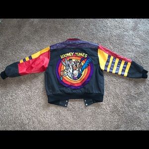 Vintage Looney Tunes Leather Jacket